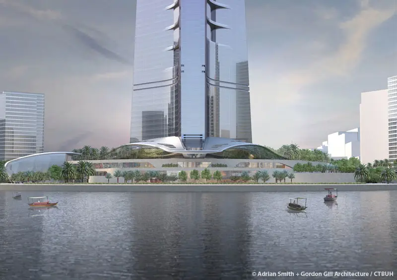 Jeddah Tower has reportedly surpassed the Burj Khalifa's record to become the world's tallest building (Adrian Smith/Gordon Gill Architecture/CTBUH)