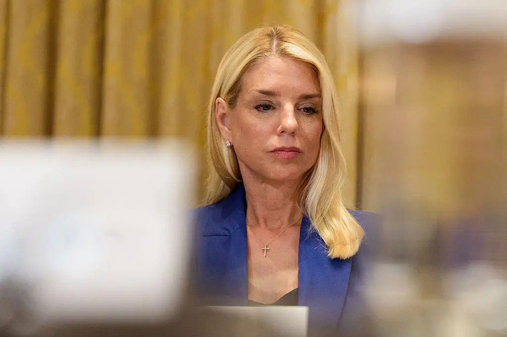 Attorney General Pam Bondi has defended the Department of Justice's findings, despite claiming she had the files months prior (Aaron Schwartz/CNP/Bloomberg via Getty Images)