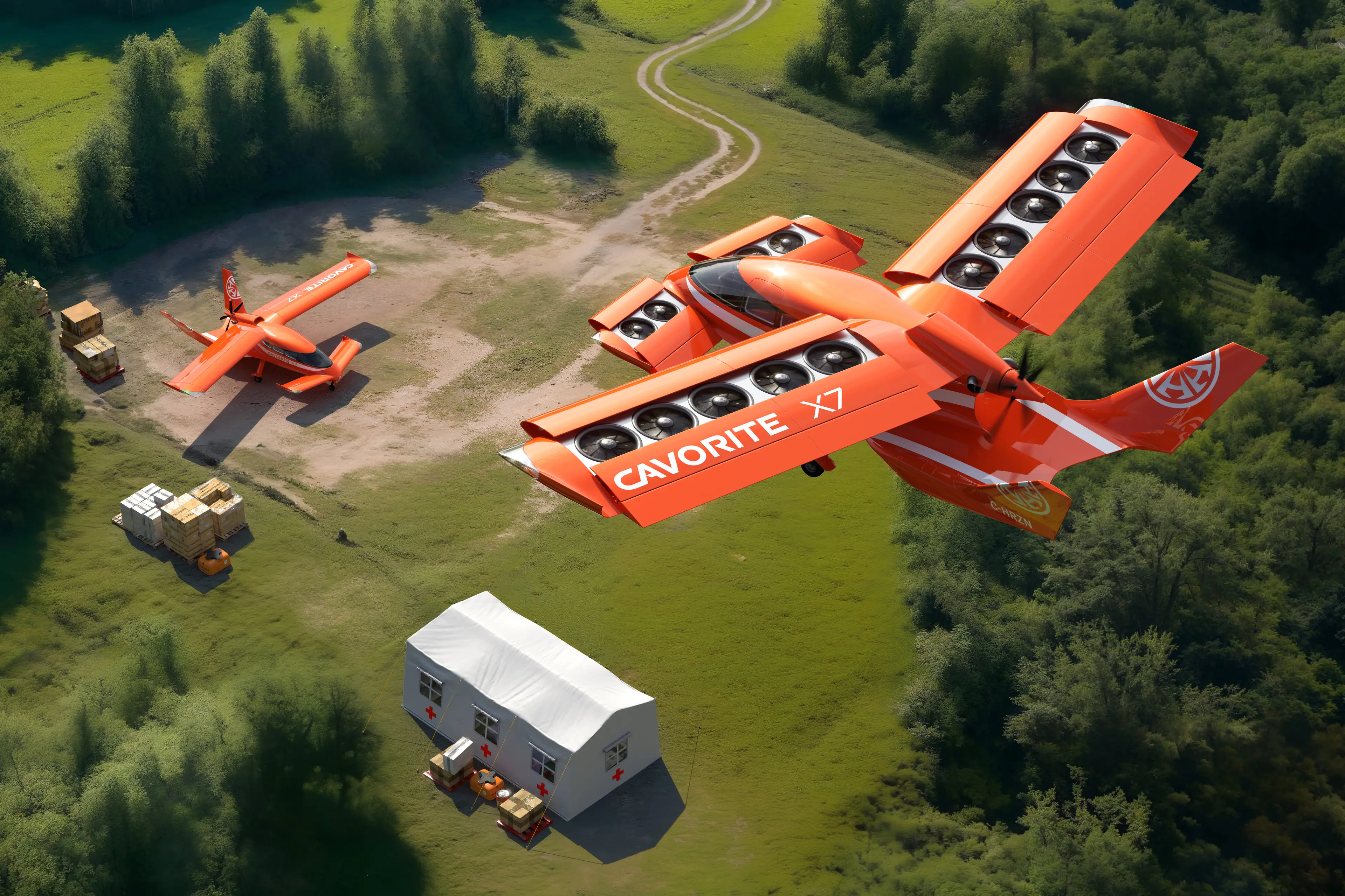 The plane can take off and land like a helicopter (Horizon Aircraft)