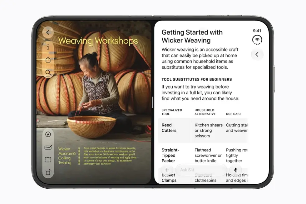 The iPhone Duo's new multitasking capabilities have already been cracked by some on social media, with accusations that we'll be 'cooked' (Apple)