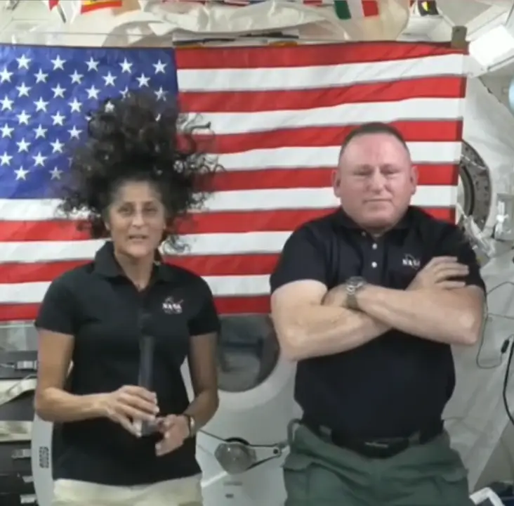 The astronauts are 'confident' they will make it back home. (TikTok/Thenewsmovement)