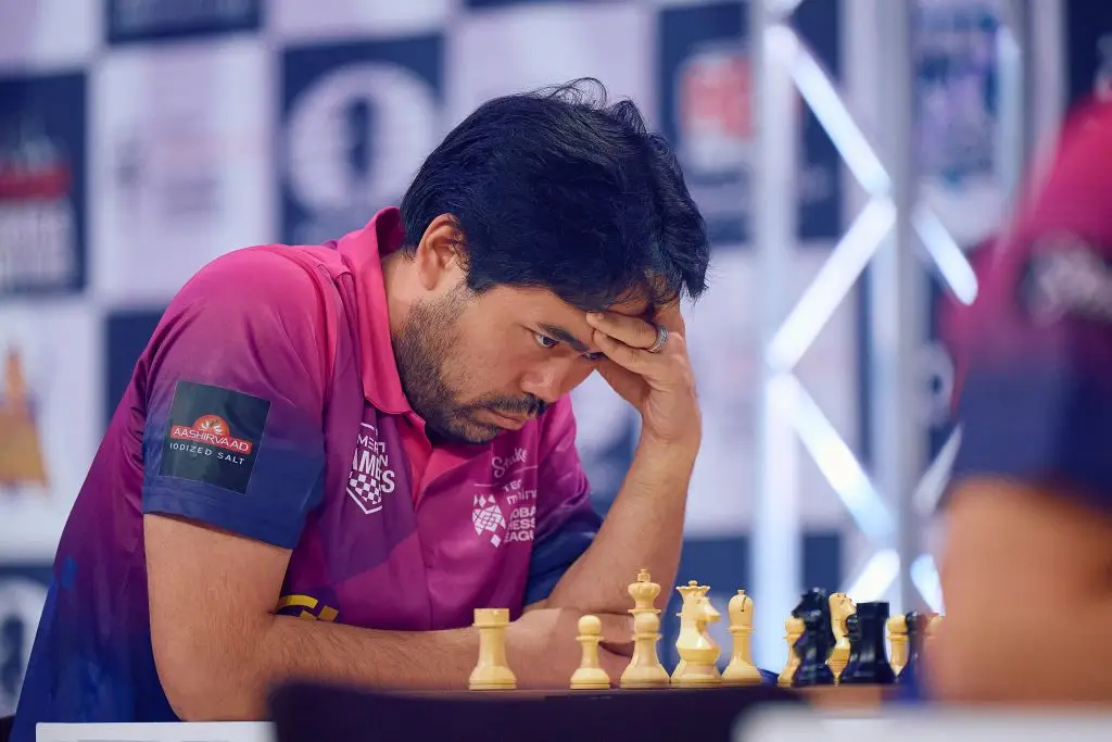Grandmaster Hikaru Nakamura was criticized for how he celebrated his win (BENJAMIN CREMEL/AFP via Getty Images)