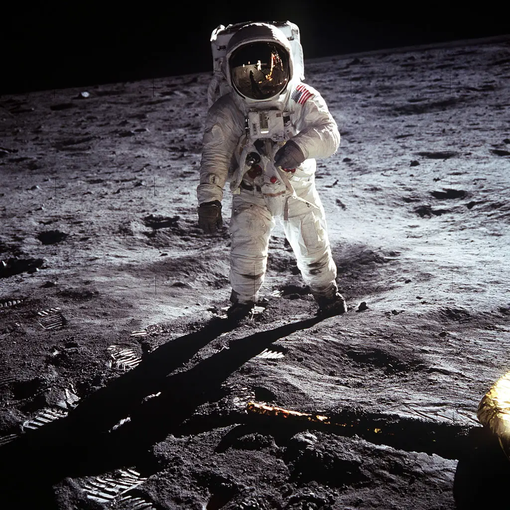 Buzz Aldrin walking on the moon (Getty Images)