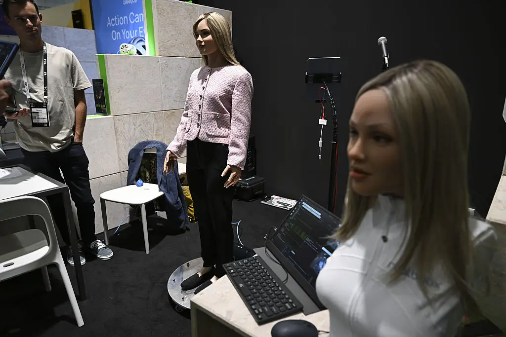 Realbotix maintains that humanoid robots have a place in our daily lives (Anadolu / Contributor / Getty0