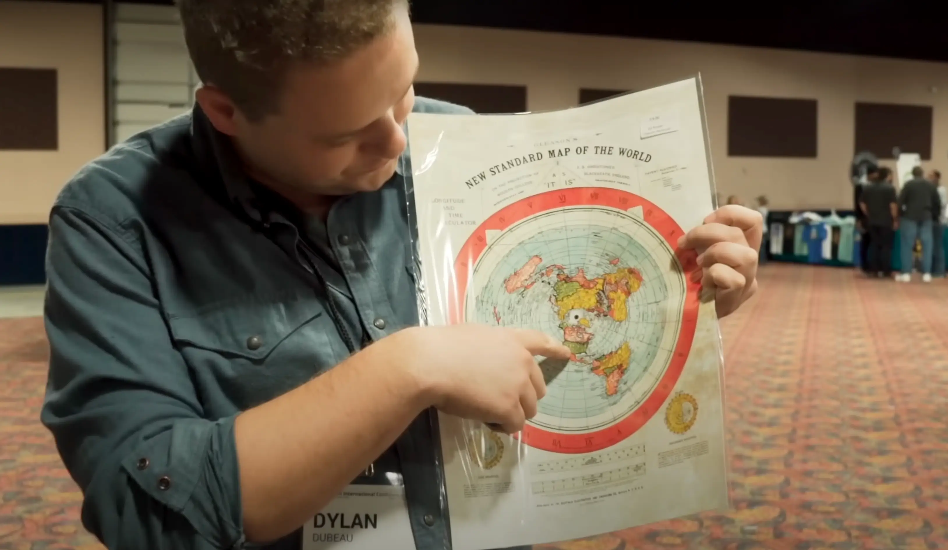 Flat Earthers have created their own map (YouTube/@dylandubeau)