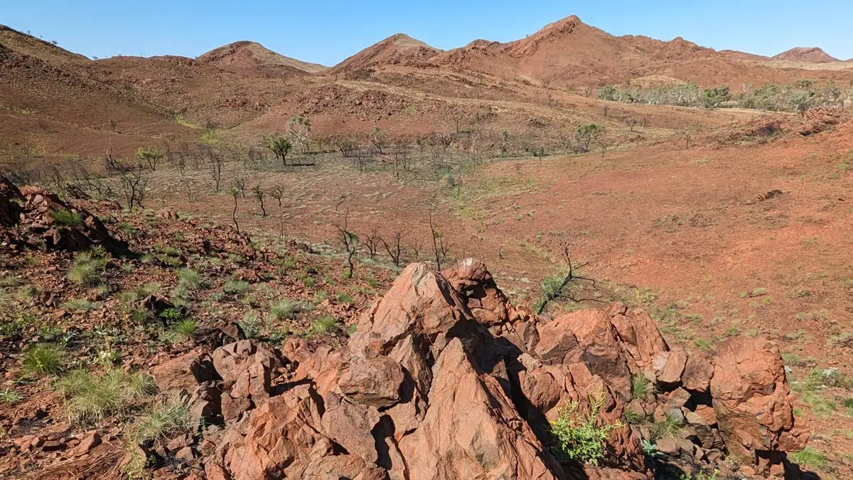 Rock layers in Australia's North Pole Doma in Pilbara (Curtin University)