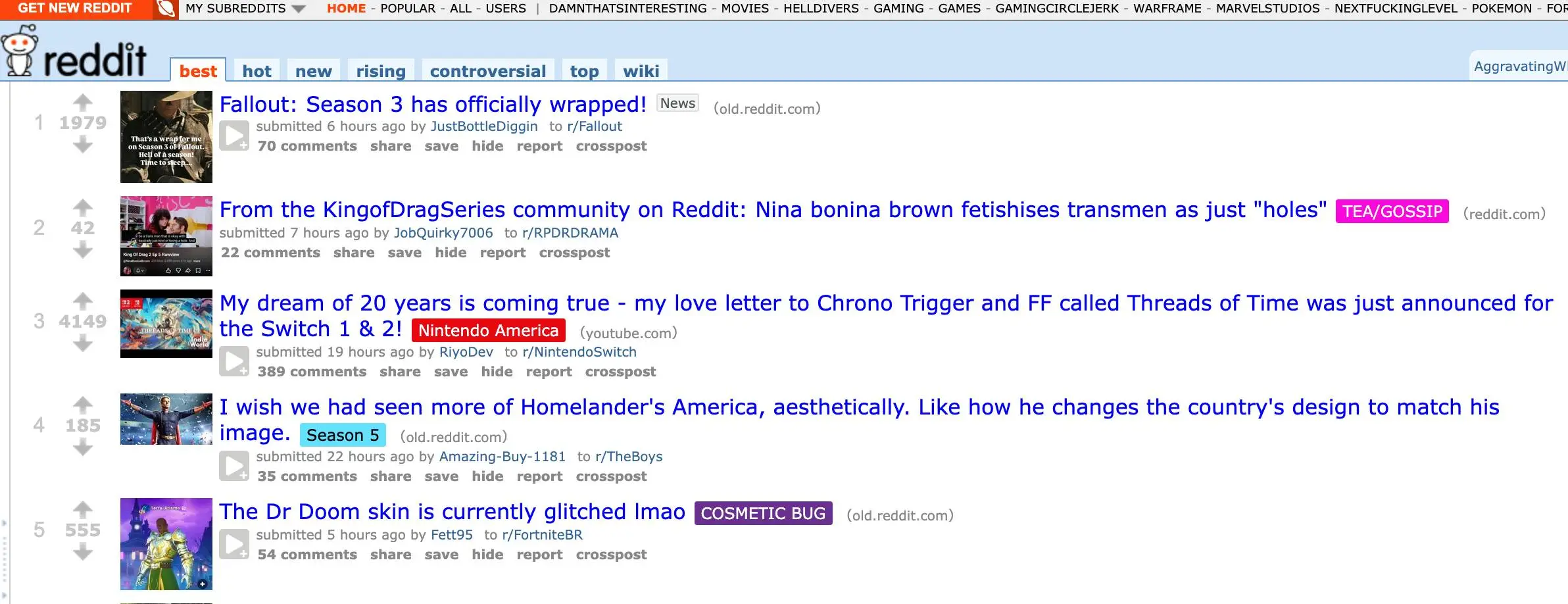 Reddit users are told to make the most of Old Reddit while they can (Reddit)