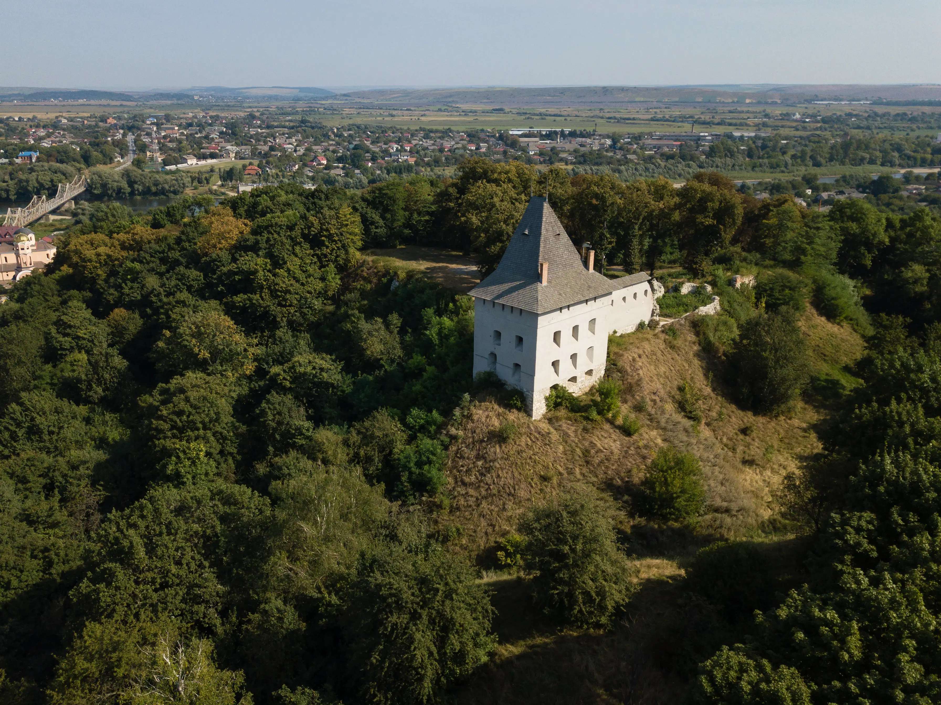 An aerial view of Galician Castle (bartoshd/Getty Images)