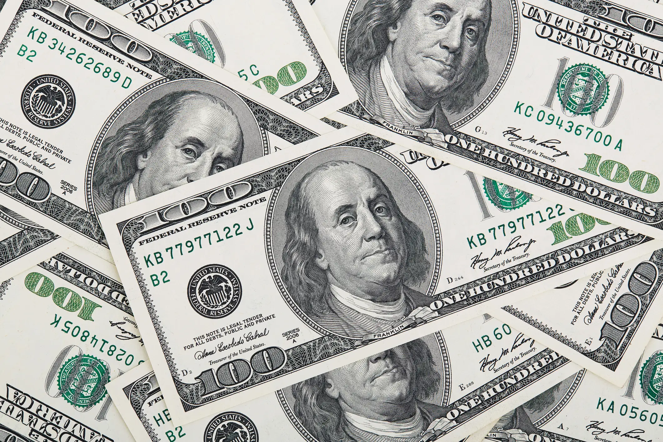 Time crystals could be implanted into high value dollar bills to offer authenticity against counterfeiting methods (Getty Stock)