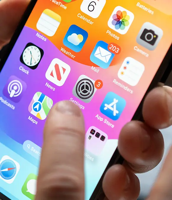 You can chose light or dark mode for an Apple iPhone / Tim Robberts/Jaap Arriens/NurPhoto/Getty Images