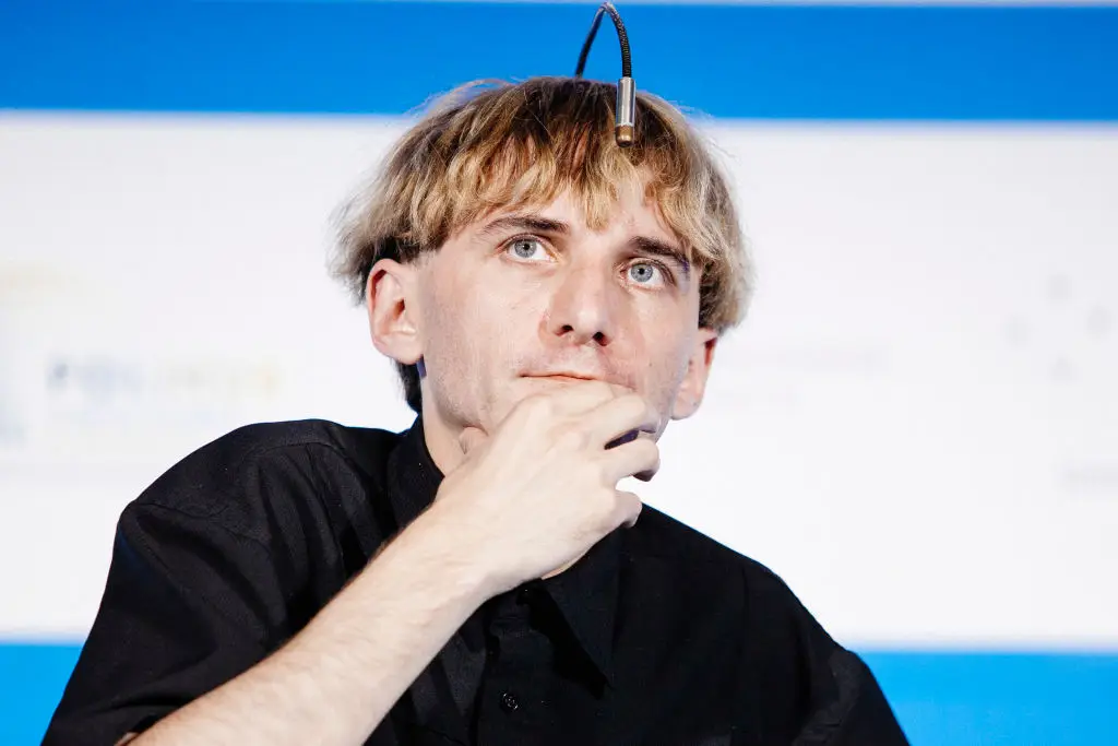 Neil Harbisson was born with achromatopsia which leaves him unable to see colours (Rosdiana Ciaravolo/Contributor/Getty)
