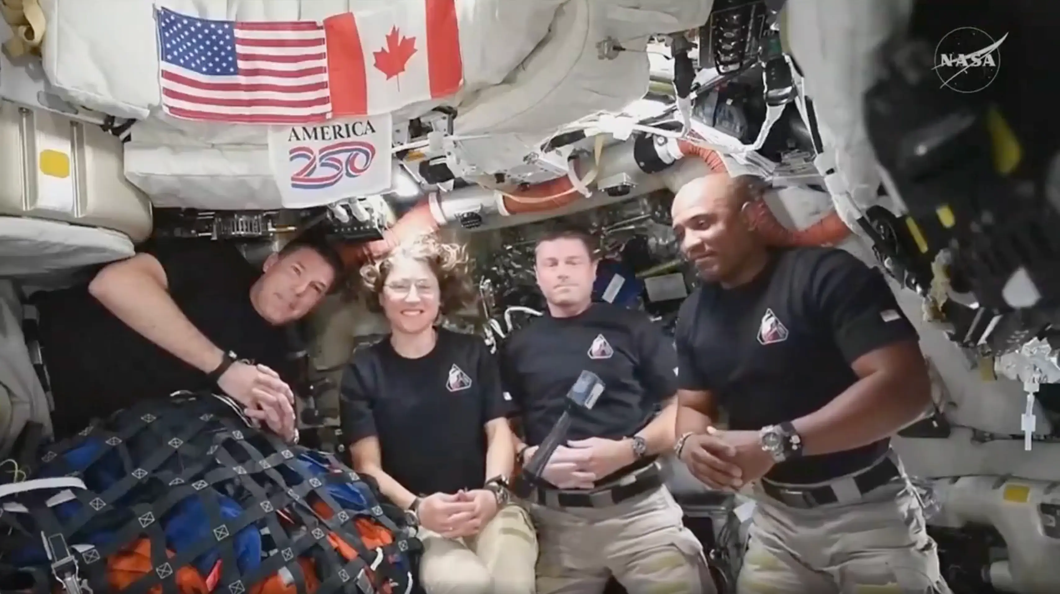 President Trump spoke to the astronauts after their lunar flyby (NASA)