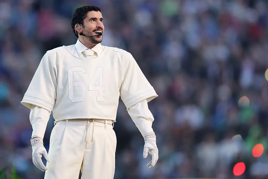 Bad Bunny headlined the SuperBowl halftime performance (Kevin C. Cox/Staff/Getty)