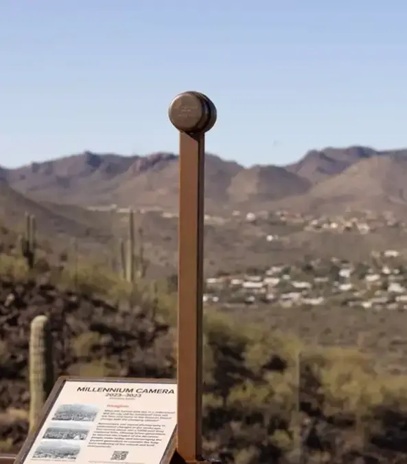 The camera will snap the same photo every day for 1,000 years / Christopher Richards University of Arizona Communications