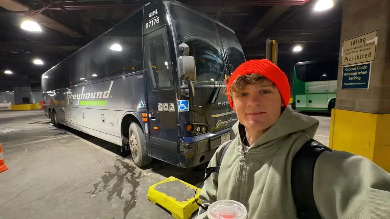 Ryan Trahan was determined to test if was a bus trip people 'wouldn't wish on their worse enemy' (Ryan Trahan/YouTube)