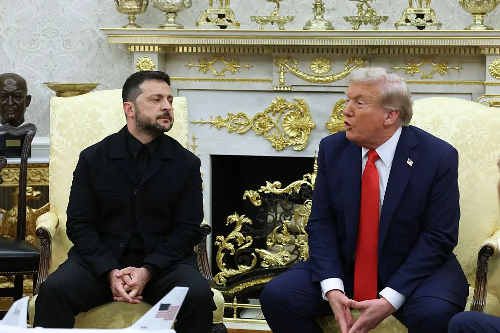 Zelenskyy's last visit to the White House didn't exactly go to plan (Anna Moneymaker/Getty Images)