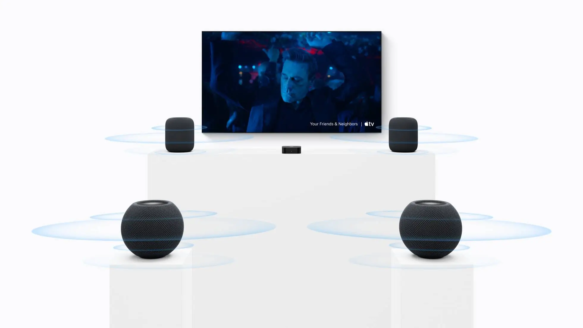The HomePod mini 2 comes with new surround sound capabilities (Apple)