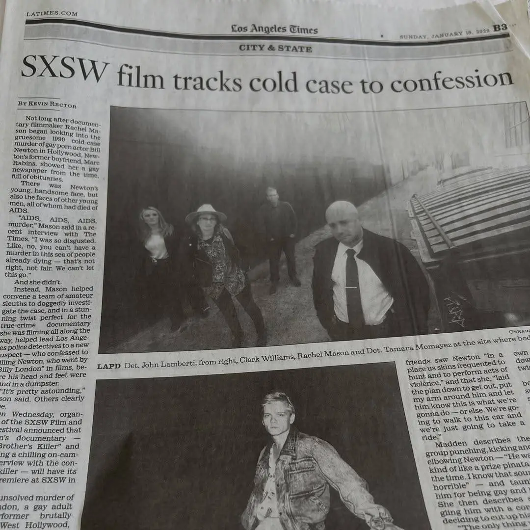 My Brother's Killer has been praised with solving Newton's murder (Instagram / Rachel Mason)