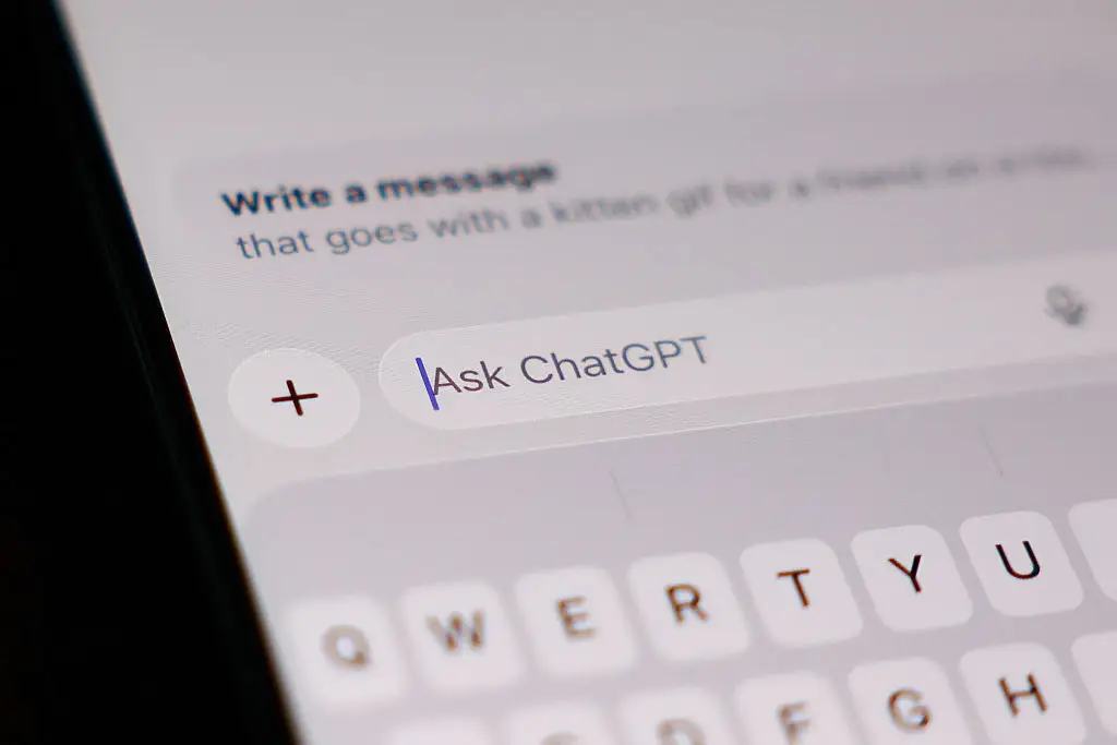 You should adjust how you message ChatGPT, alongside how it responds to you, if you want to cut down on your environmental cost (Jakub Porzycki / NurPhoto via Getty Images)