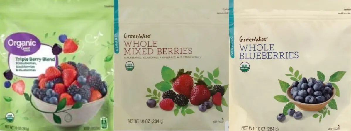 Frozen berries under the 'Great Value' branding at Walmart have been identified for a recall (FDA)