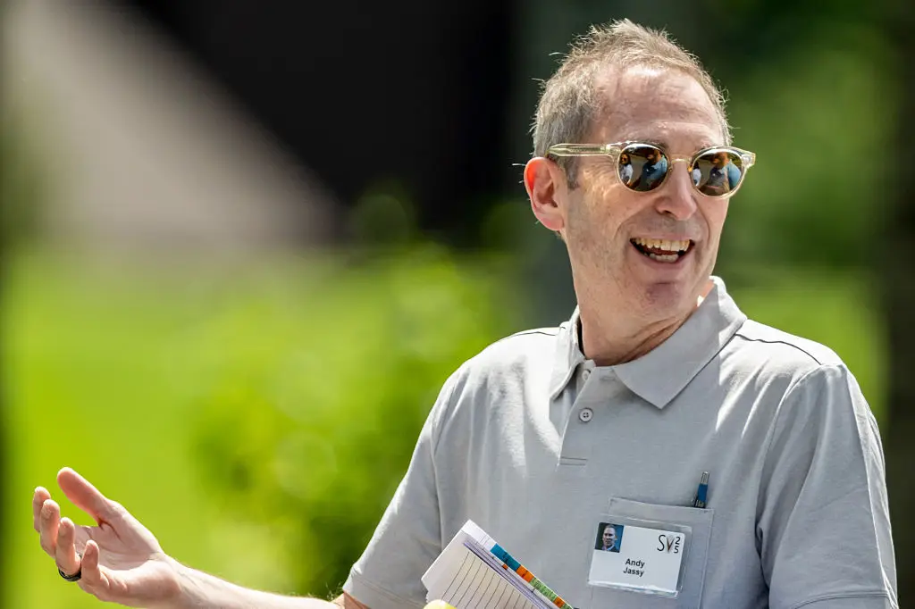 Andy Jassy has revealed plans for Amazon to go all-in on AI (David Paul Morris/Bloomberg via Getty Images)