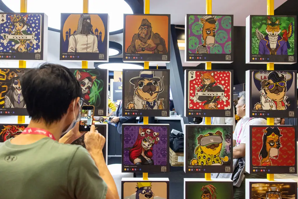 NFTs were all the rage in the early 2020s, but they sharply dropped in value once the trend came crashing down (Christopher Pike/Bloomberg via Getty Images)