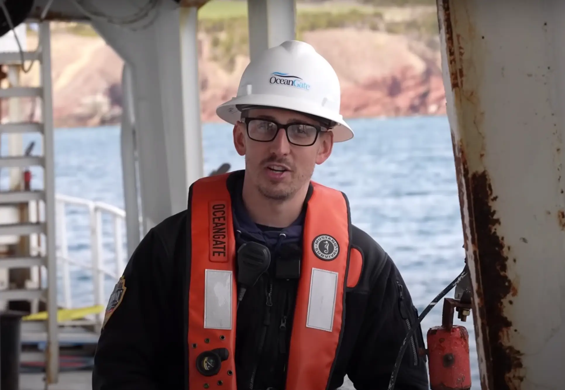 Jake was ultimately unable to travel to the site of the Titanic shipwreck due to bad weather (YouTube/DALLMYD)