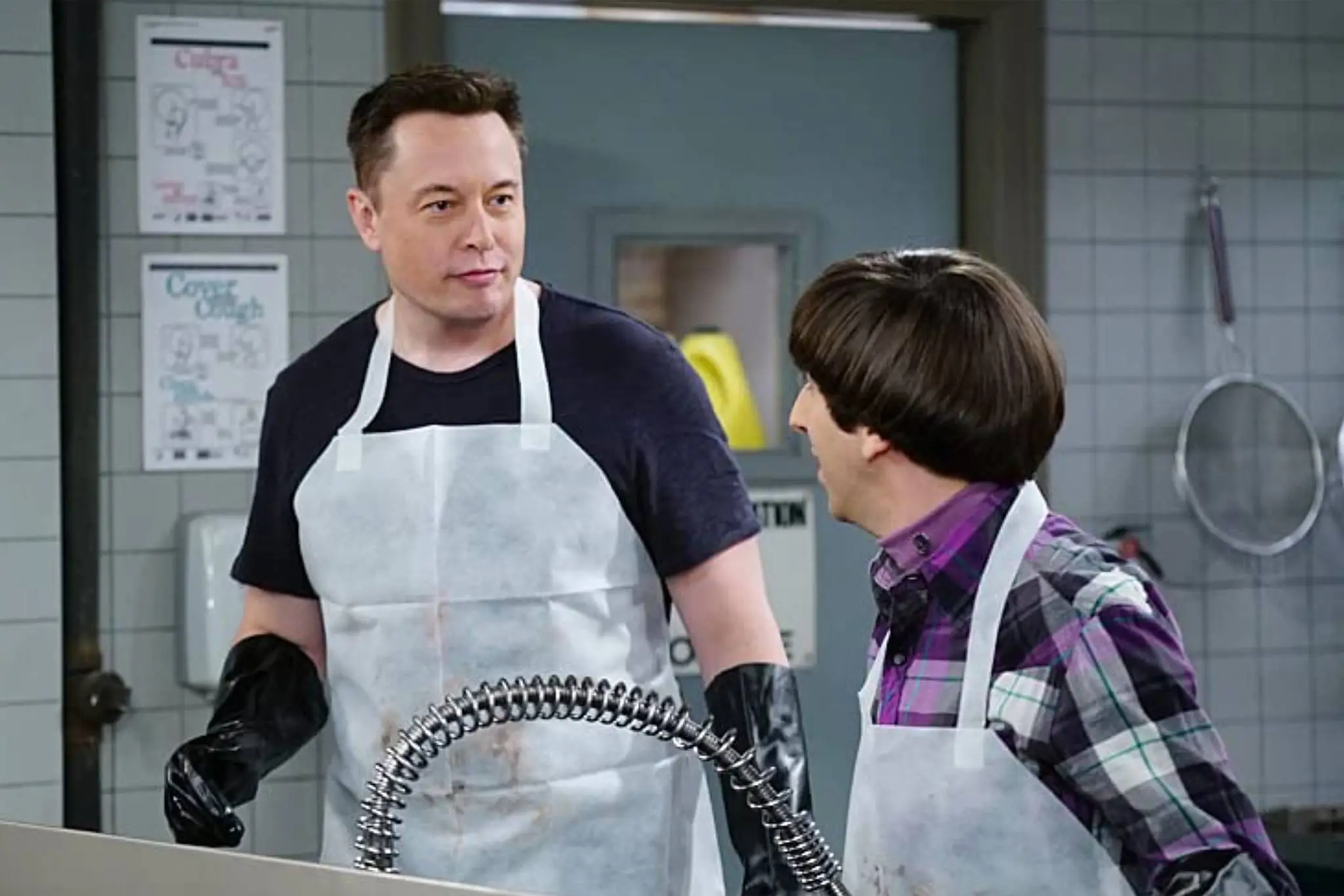 Musk was later mentioned in season 10 and popped up in Young Sheldon (CBS)