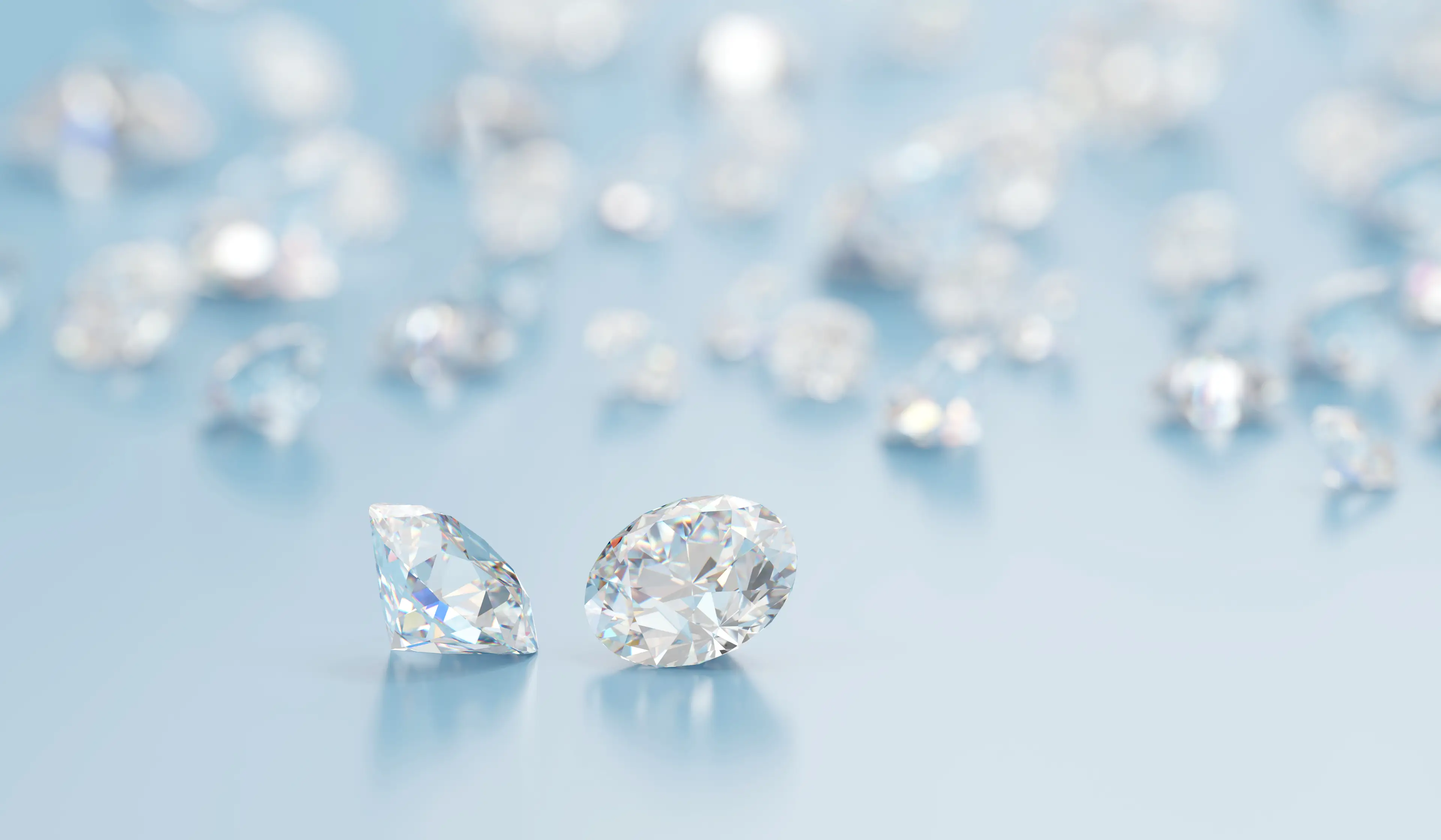 Diamonds are formed deep under the Earth's surface.