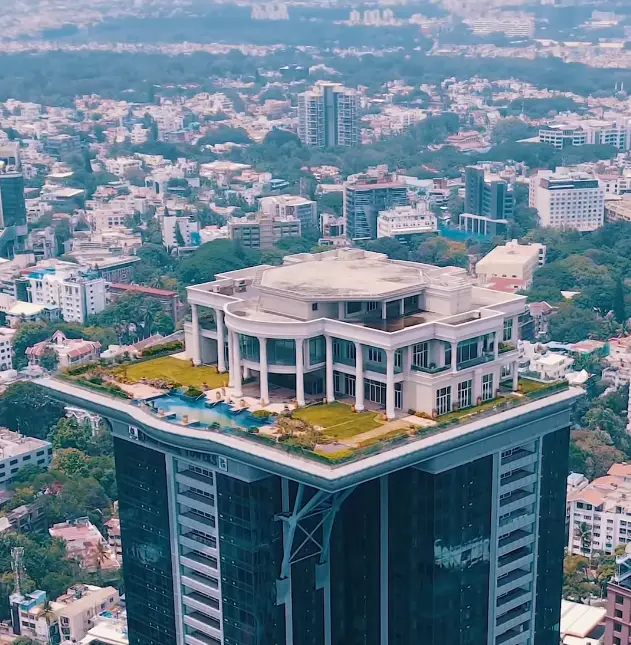 Vijay Mallya's luxury $10 million home is a White House replica sat on top of a 400-foot skyscraper (Instagram/@sriharikaranth)