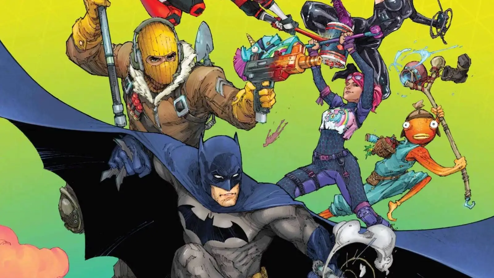 Fortnite has had numerous Batman crossovers, but never with Affleck (DC Comics / Epic Games)