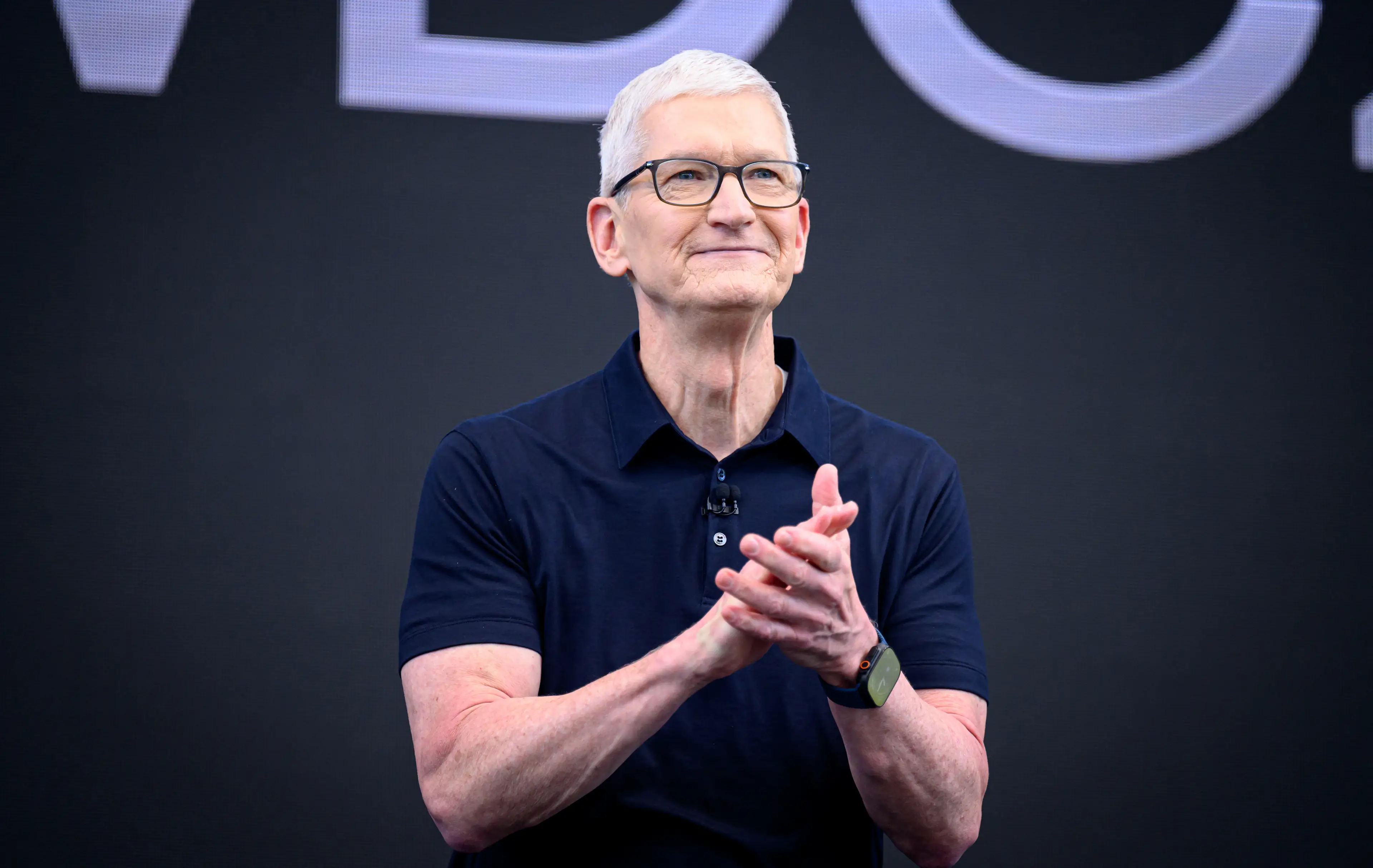 Tim Cook looked emotional at his final WWDC as CEO (JOSH EDELSON / Contributor via Getty)
