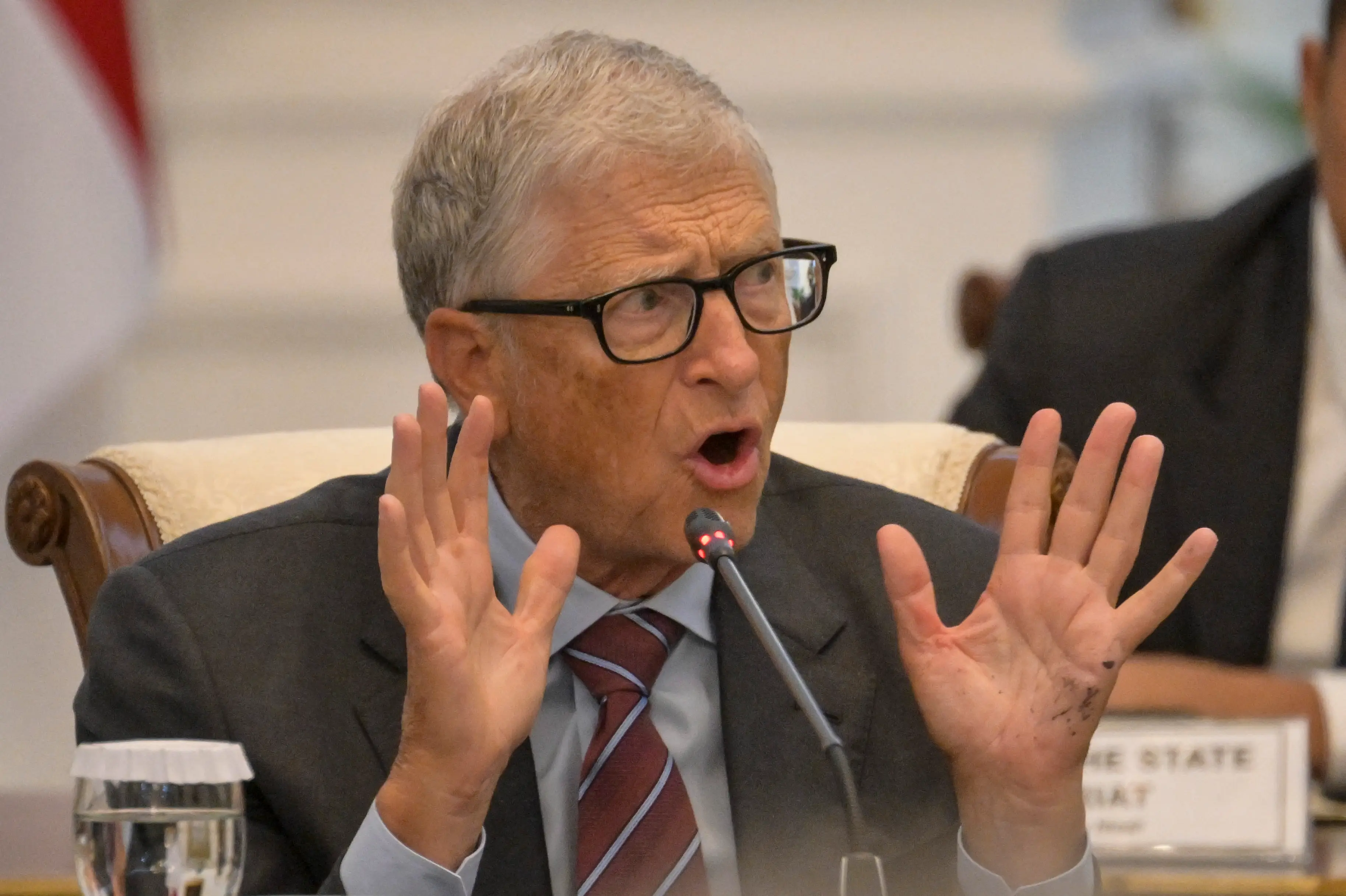 Bill Gates has lost his place on the top 10 richest people in the world list (BAY ISMOYO/AFP via Getty Images)