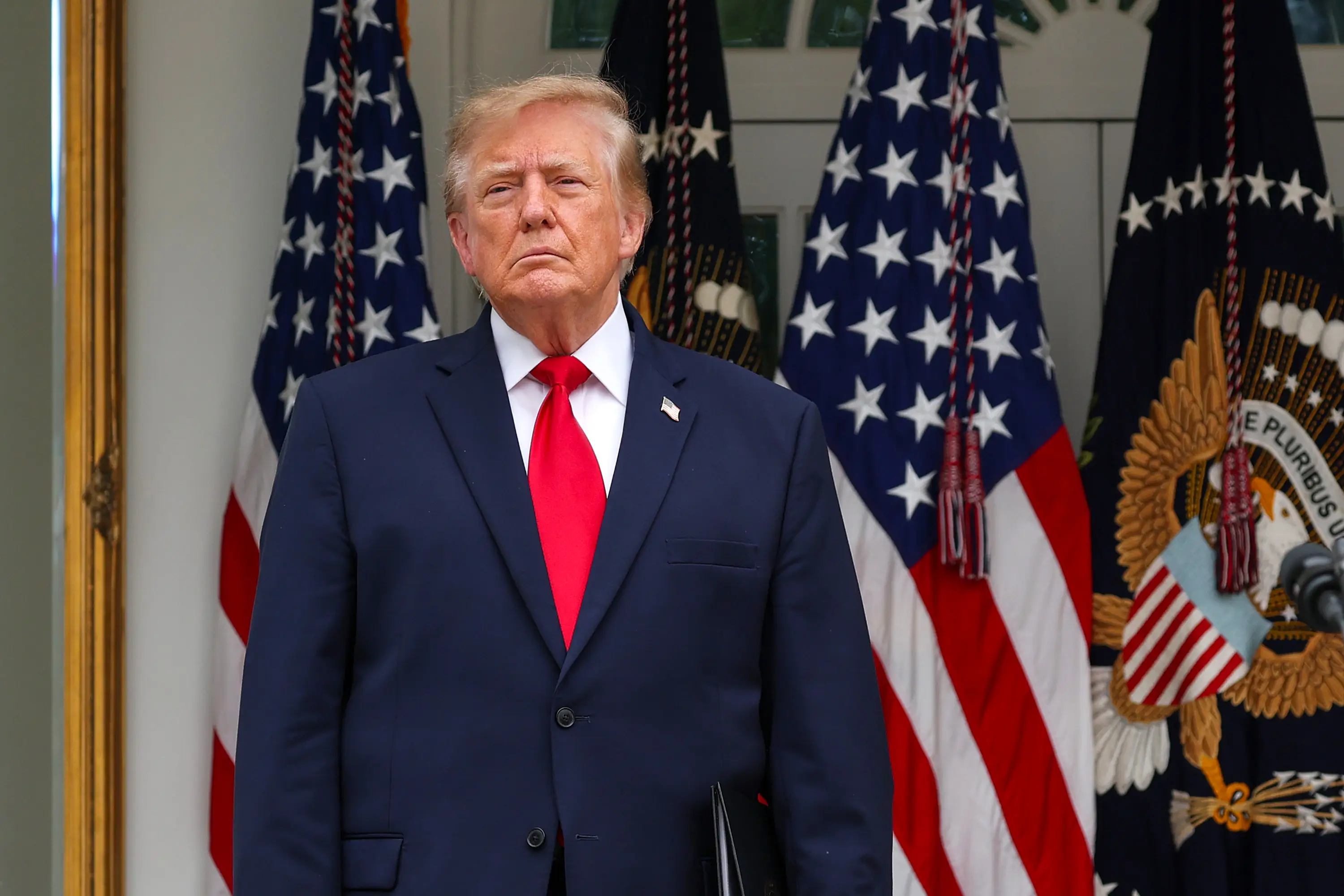 Trump referred to reporters as 'stupid' and 'dummies' (Kevin Dietsch/Getty Images)