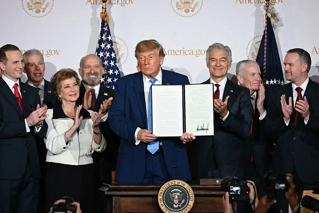 President Trump is once again cheering the use of AI (JIM WATSON / Contributor / Getty)