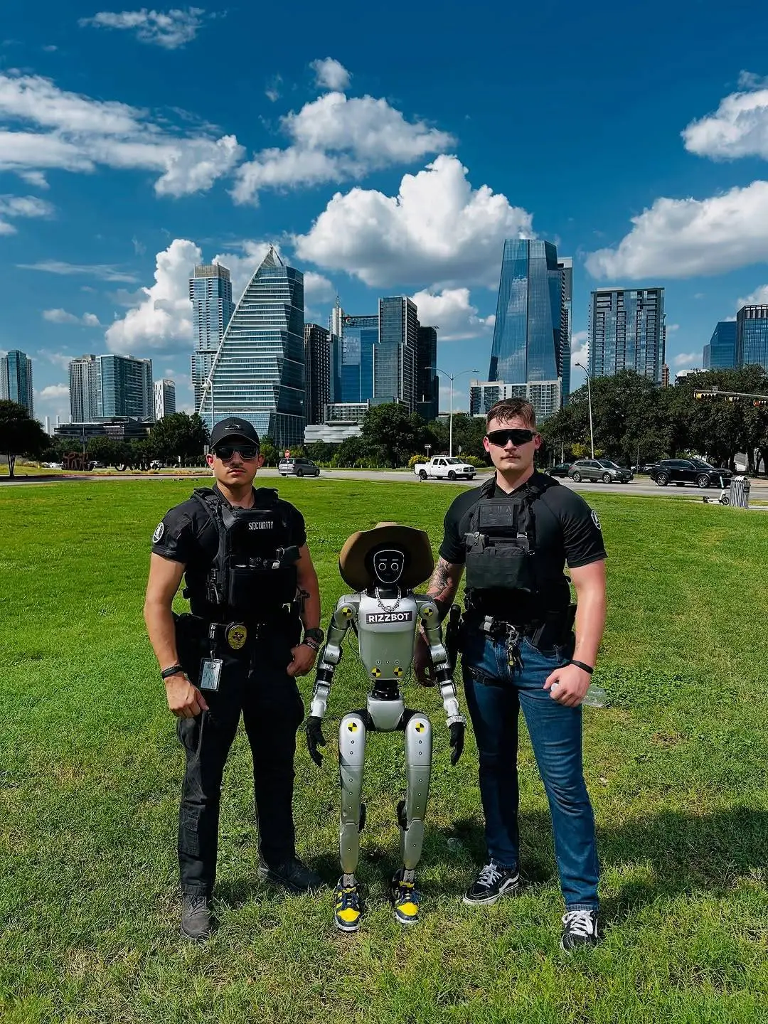 Jake the Rizzbot apparently received 'irreparable' damage (Instagram / rizzbot_official)