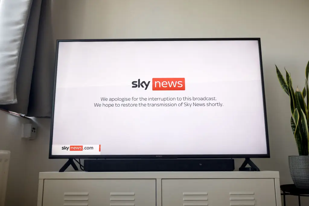 The outage has caused TV stations across the globe to go off air (Jack Taylor/Getty Images)