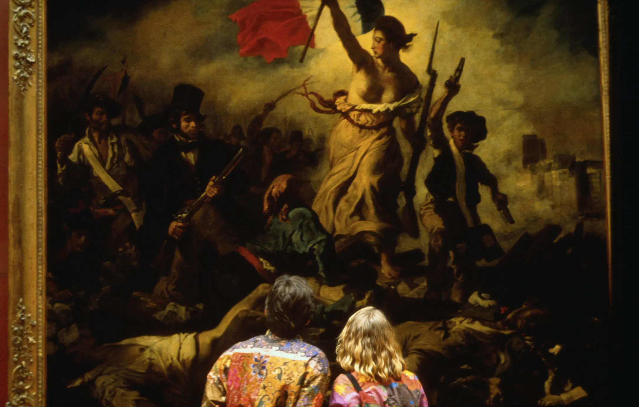 Users will be greeted by an image of Eugene Delacroix's "Liberty leading the people" (Farrell Grehan / Getty)
