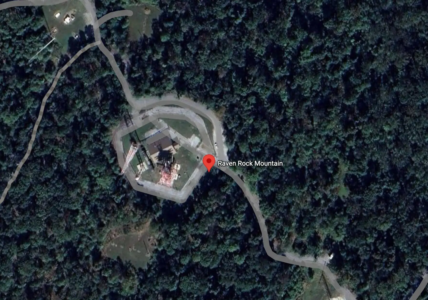 Raven Rock Mountain Complex is a top-secret facility (Google Maps)