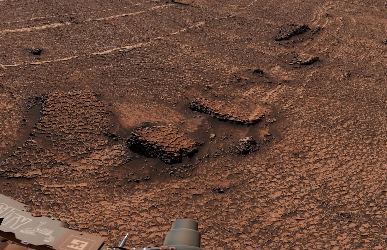 NASA's Curiosity rover discovered strange shapes on the surface of Mars (NASA/JPL-Caltech/MSSS)