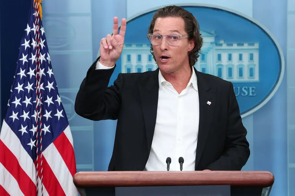 McConaughey has previously spoken about political issues while at the White House (Win McNamee / Staff / Getty)