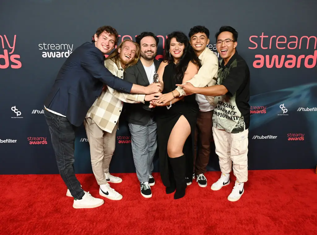 King (second from left) said he made some incredible memories while working with the Yes Theory team (Gilbert Flores/Contributor/Getty)