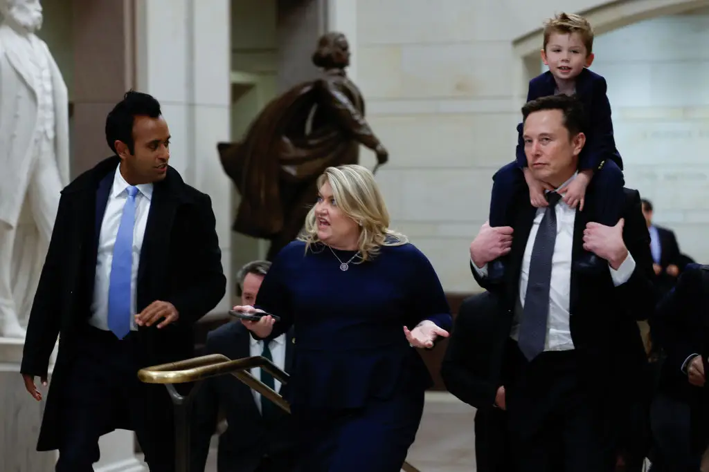 Musk and Ramaswamy have promised major cuts to US funding in the name of efficiency (Anna Moneymaker/Getty Images)