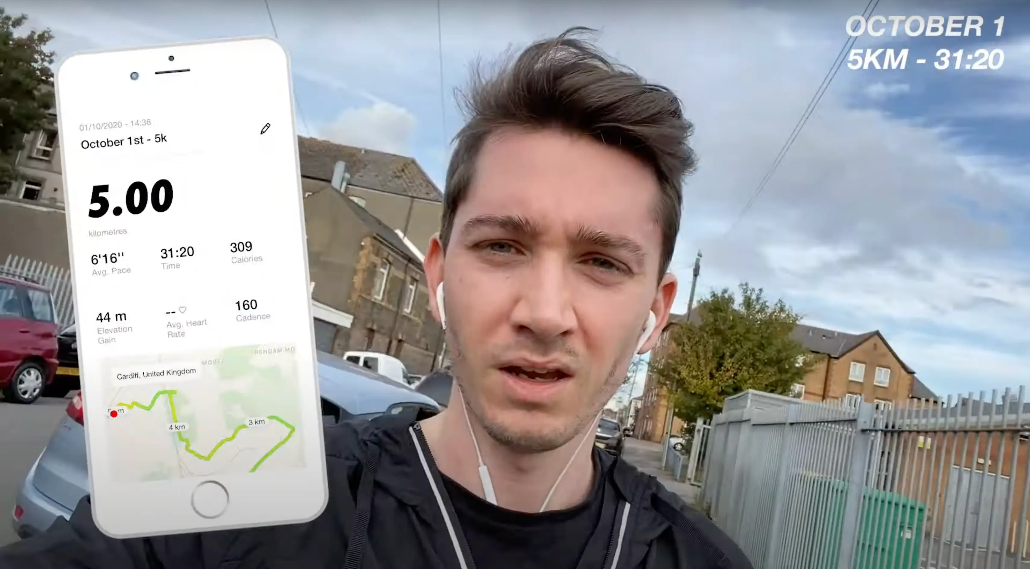 Andrew documented his month-long challenge (YouTube/@AndrewMadeAFilm)