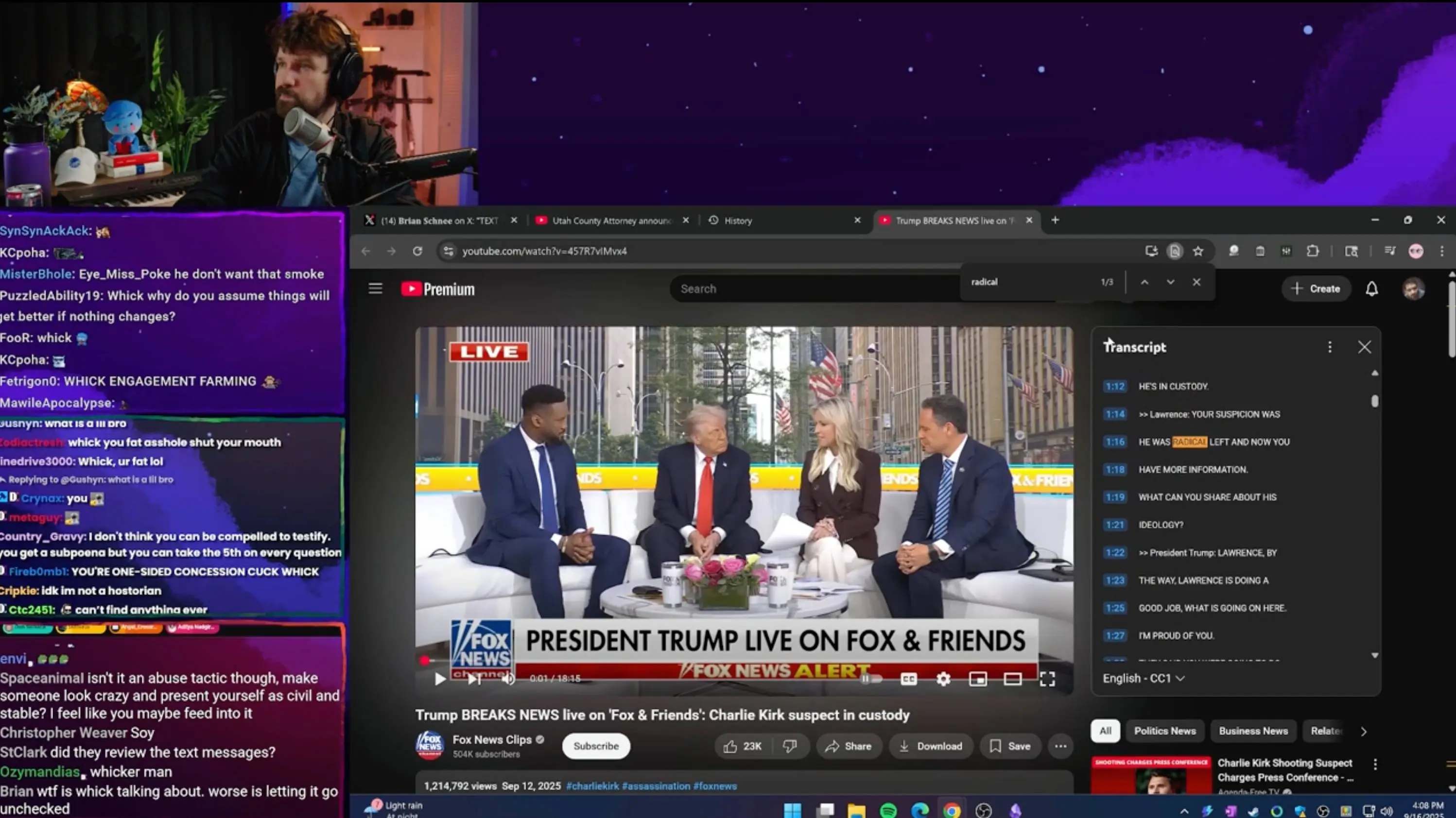Destiny has come under fire for his comments and posts (Kick / Destiny)
