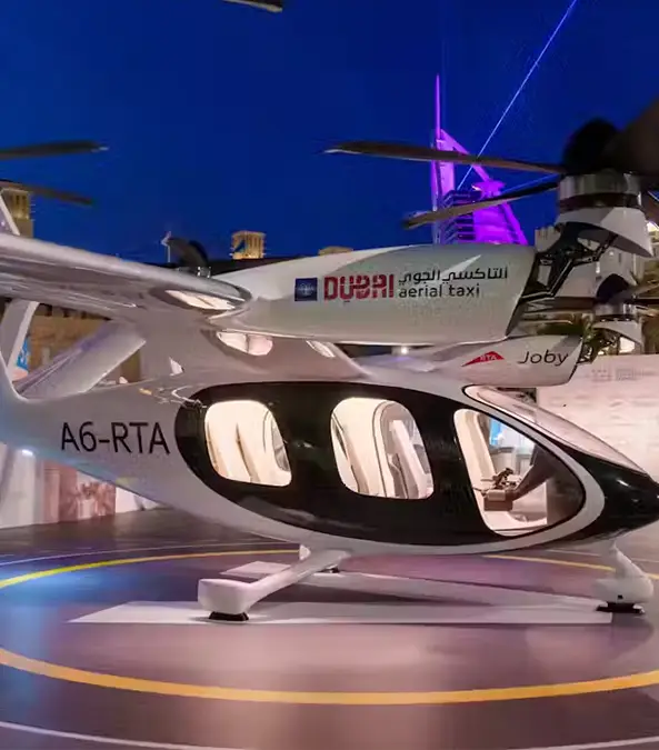 Air taxis could be taking to the skies as soon as 2025, potentially rivalling Uber (JobyAviation)