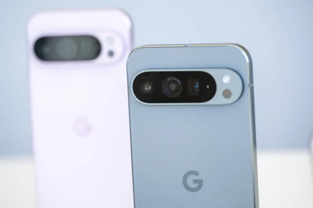 The Google Pixel 9 lineup has just been added to Apple's trade-in program, letting you swap one for an iPhone (David Paul Morris/Bloomberg via Getty Images)