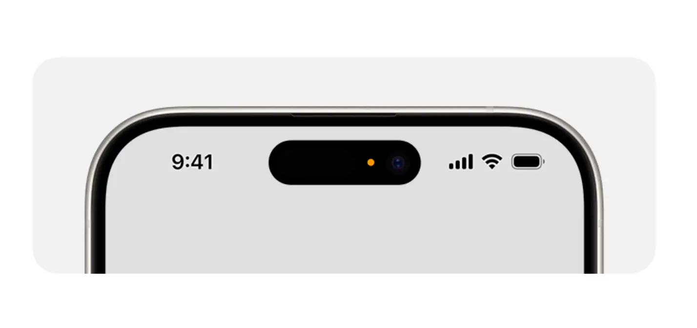 The orange or green dot in the corner of your iPhone screen has finally been explained (Apple)
