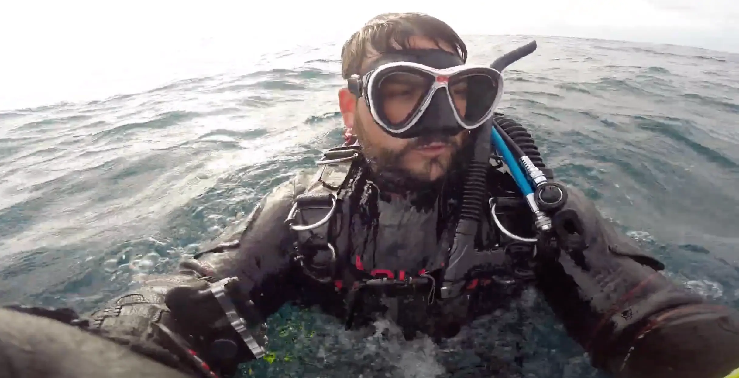 Jacob Childs was lost at sea off the coast of Queensland for more than six hours (Jakey/YouTube)