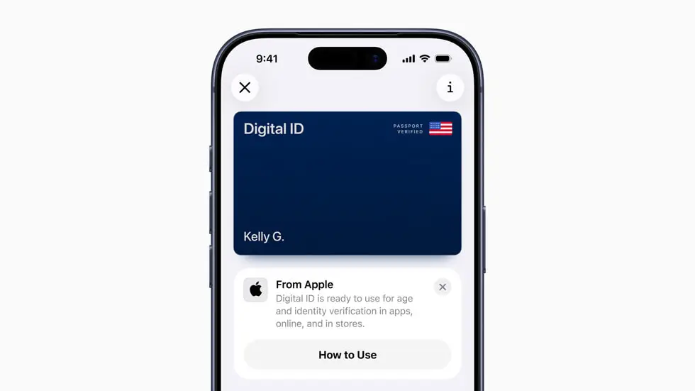 Apple's new Digital ID feature (Apple)